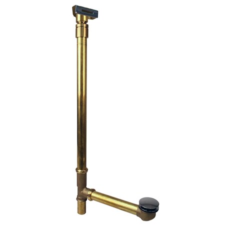 Westbrass 22" Ball Joint Linear Overflow W/ ADA Approved Tip-Toe Drain in Polished Chrome 7931817BJLD-26